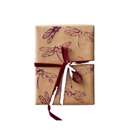Recycled paper gift wrap