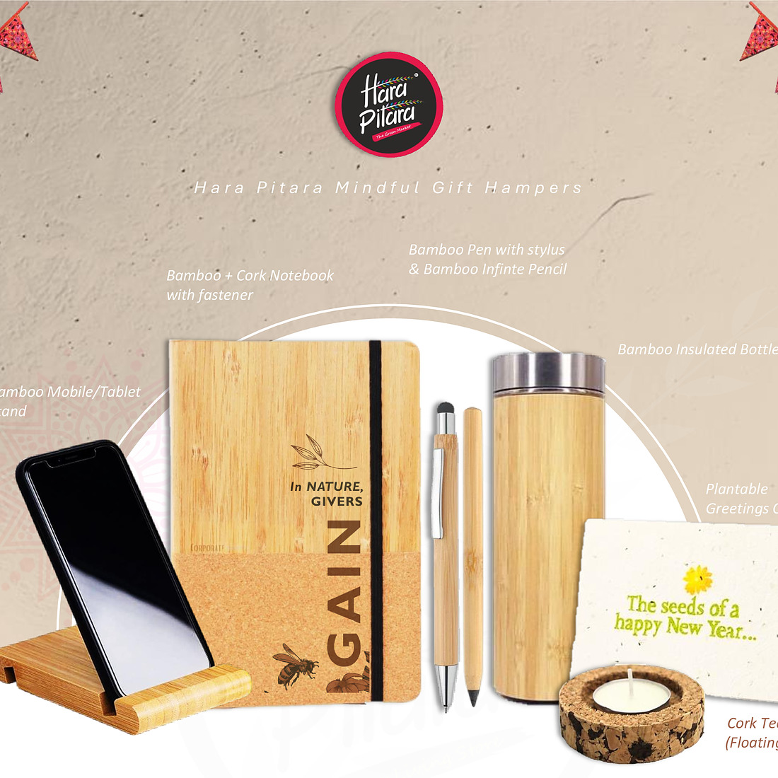 Hp The Bamboo Desk Set